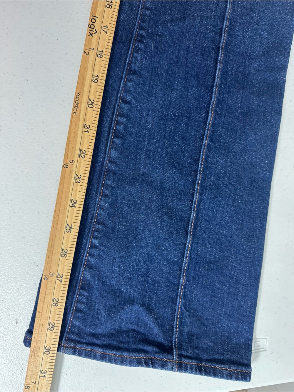 LOFT The Slim Flare Women’s Size 28/6 Stretch Denim Blue Jeans Casual - Picture 13 of 14